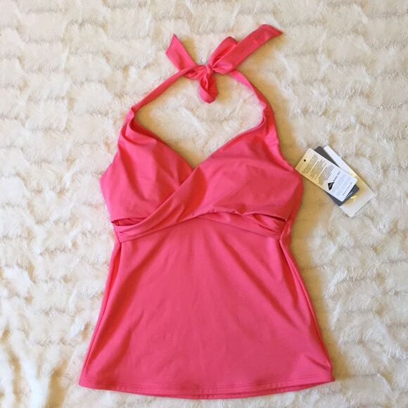 Athleta Coral Bra Cup Wrap Tankini Top 32B/C - Picture 7 of 8